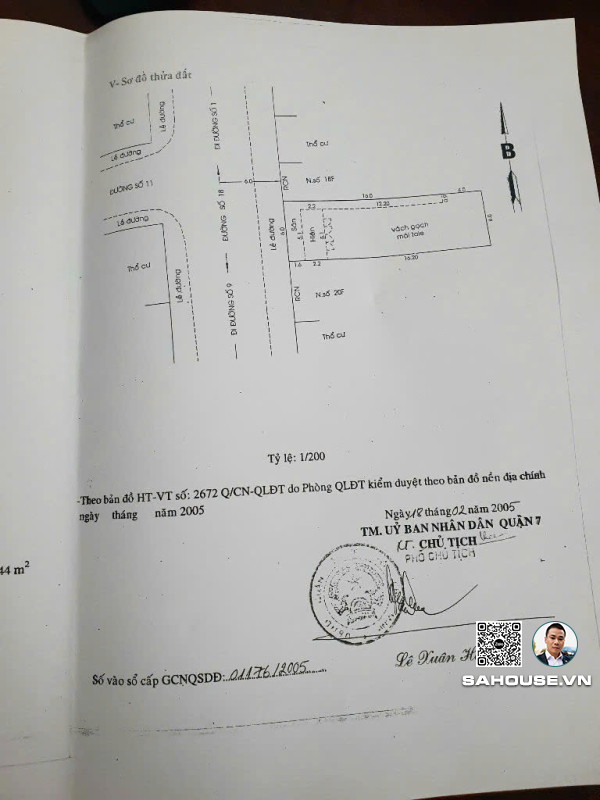 Bán Nhà Đường số 18, P.Tân Phú, Quận 7