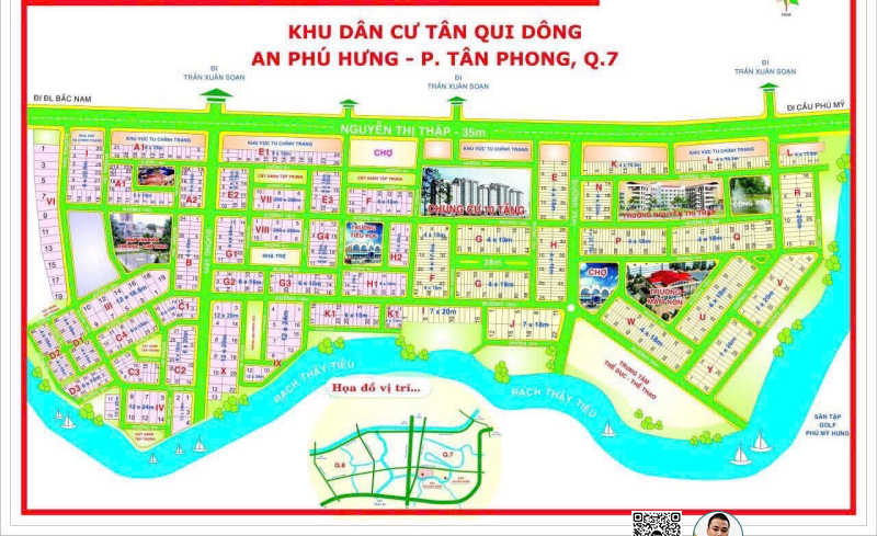 BÁN CĂN GÓC 2 MT  An Phú Hưng P.Tân Phong, Quận 7