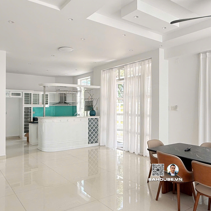 Cho Thuê Biệt Thự Góc Trung Sơn View Sông Ông Lớn – Full Nội Thất Jangin Hàn Quốc, 5 Phòng Ngủ, Giá 45 Triệu/Tháng